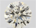 Natural Diamond 1.22 Carats, Round with Excellent Cut, K Color, VS2 Clarity and Certified by IGI