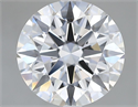 Lab Grown Diamond 2.72 Carats, Round with Excellent Cut, D Color, VVS2 Clarity and Certified by GIA
