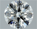 Natural Diamond 2.52 Carats, Round with Excellent Cut, H Color, VVS2 Clarity and Certified by GIA