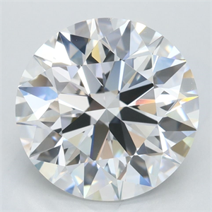 Picture of Lab Grown Diamond 3.61 Carats, Round with Excellent Cut, D Color, IF Clarity and Certified by GIA