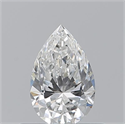 Natural Diamond 0.50 Carats, Pear with  Cut, F Color, VVS1 Clarity and Certified by GIA