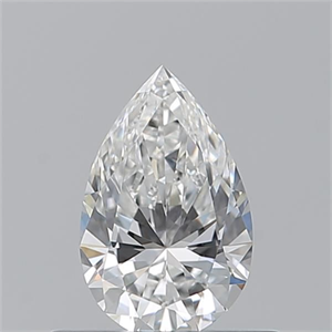 Picture of Natural Diamond 0.50 Carats, Pear with  Cut, F Color, VVS1 Clarity and Certified by GIA