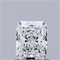 Natural Diamond 0.74 Carats, Radiant with  Cut, G Color, VS1 Clarity and Certified by GIA