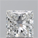 Natural Diamond 1.50 Carats, Princess with  Cut, I Color, VVS2 Clarity and Certified by GIA