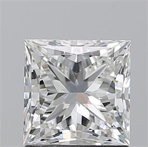Picture of Natural Diamond 1.50 Carats, Princess with  Cut, I Color, VVS2 Clarity and Certified by GIA