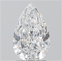 Diamante Natural 1.50 quilates, De pera , Color D, claridad SI2 y certificado GIA