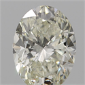 Natural Diamond 0.60 Carats, Oval with  Cut, M Color, SI1 Clarity and Certified by GIA