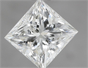 Natural Diamond 0.92 Carats, Princess with  Cut, I Color, VS2 Clarity and Certified by IGI