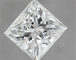 Picture of Natural Diamond 0.92 Carats, Princess with  Cut, I Color, VS2 Clarity and Certified by IGI