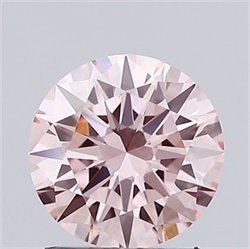 Picture of Lab Grown Diamond 1.49 Carats, Round with Excellent Cut, Fancy Intense Pink Color, VS1 Clarity and Certified by IGI