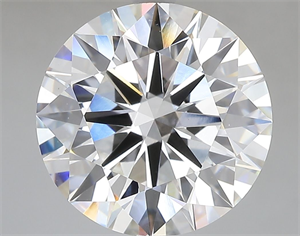 Picture of Lab Grown Diamond 6.09 Carats, Round with Ideal Cut, F Color, VVS2 Clarity and Certified by IGI