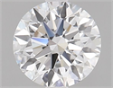 Lab Grown Diamond 1.14 Carats, Round with Ideal Cut, D Color, VVS2 Clarity and Certified by IGI