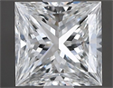 Natural Diamond 0.64 Carats, Princess with  Cut, G Color, SI2 Clarity and Certified by GIA