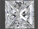Natural Diamond 0.64 Carats, Princess with  Cut, G Color, SI2 Clarity and Certified by GIA
