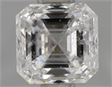 Natural Diamond 0.82 Carats, Asscher with  Cut, E Color, I1 Clarity and Certified by IGI