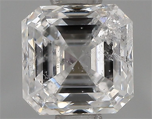 Picture of Natural Diamond 0.82 Carats, Asscher with  Cut, E Color, I1 Clarity and Certified by IGI