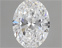 Natural Diamond 0.42 Carats, Oval with  Cut, E Color, VS1 Clarity and Certified by GIA