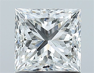 Picture of Natural Diamond 1.01 Carats, Princess with  Cut, G Color, VS2 Clarity and Certified by GIA