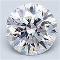 Natural Diamond 2.95 Carats, Round with Excellent Cut, D Color, VS1 Clarity and Certified by GIA