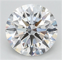 Lab Grown Diamond 3.22 Carats, Round with Ideal Cut, E Color, IF Clarity and Certified by IGI
