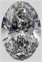 Natural Diamond 0.53 Carats, Oval with  Cut, E Color, VVS2 Clarity and Certified by GIA
