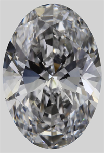 Picture of Natural Diamond 0.53 Carats, Oval with  Cut, E Color, VVS2 Clarity and Certified by GIA