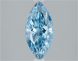 Picture of Lab Grown Diamond 1.50 Carats, Marquise with  Cut, Fancy Vivid Blue Color, VVS2 Clarity and Certified by IGI