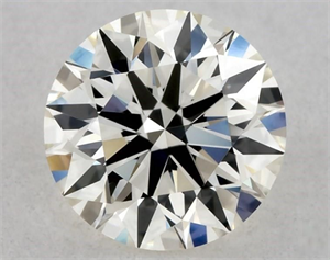 Picture of Natural Diamond 0.47 Carats, Round with Excellent Cut, J Color, VVS2 Clarity and Certified by GIA