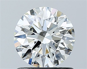 Picture of Natural Diamond 0.90 Carats, Round with Excellent Cut, I Color, VVS2 Clarity and Certified by GIA