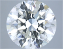 Natural Diamond 4.03 Carats, Round with Excellent Cut, I Color, I1 Clarity and Certified by IGI