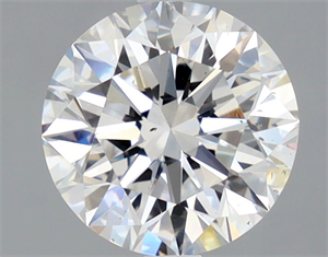 Picture of Natural Diamond 2.12 Carats, Round with Excellent Cut, E Color, SI1 Clarity and Certified by GIA