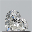 Natural Diamond 0.32 Carats, Heart with  Cut, H Color, VVS1 Clarity and Certified by GIA