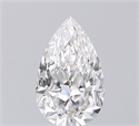 Diamante Natural 0.72 quilates, De pera , Color G, claridad VVS1 y certificado GIA