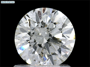 Picture of Natural Diamond 1.07 Carats, Round with Very Good Cut, J Color, I1 Clarity and Certified by GIA