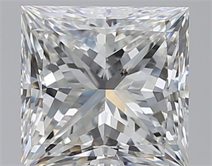 Foto Diamante Natural 1.51 quilates, Princesa , Color G, claridad SI1 y certificado GIA de