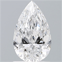 Natural Diamond 1.01 Carats, Pear with  Cut, D Color, SI1 Clarity and Certified by GIA
