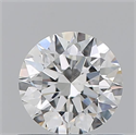 Natural Diamond 0.70 Carats, Round with Excellent Cut, H Color, SI1 Clarity and Certified by GIA