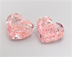 Picture of Lab Grown Diamond 11.01 Carats, Heart with  Cut, Fancy Intense Pink Color, VS1 Clarity and Certified by IGI