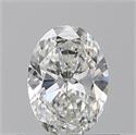 Natural Diamond 0.50 Carats, Oval with  Cut, G Color, IF Clarity and Certified by GIA