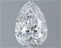 Diamante Natural 0.50 quilates, De pera , Color D, claridad SI1 y certificado GIA