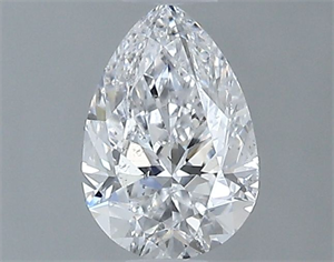 Foto Diamante Natural 0.50 quilates, De pera , Color D, claridad SI1 y certificado GIA de