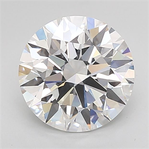 Picture of Lab Grown Diamond 3.10 Carats, Round with Excellent Cut, D Color, VVS2 Clarity and Certified by GIA