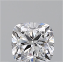 Natural Diamond 0.50 Carats, Cushion with  Cut, D Color, VS2 Clarity and Certified by GIA
