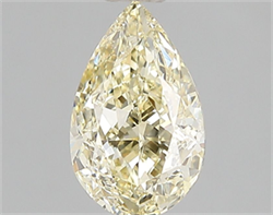 Picture of Lab Grown Diamond 1.50 Carats, Pear with  Cut, Fancy Intense Yellow Color, VS2 Clarity and Certified by IGI