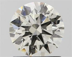Picture of Natural Diamond 1.07 Carats, Round with Excellent Cut, J Color, VS1 Clarity and Certified by IGI