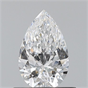 Natural Diamond 0.56 Carats, Pear with  Cut, D Color, VVS2 Clarity and Certified by GIA