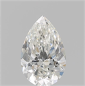 Natural Diamond 0.55 Carats, Pear with  Cut, G Color, VVS1 Clarity and Certified by GIA