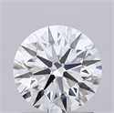Lab Grown Diamond 1.25 Carats, Round with Ideal Cut, D Color, VVS2 Clarity and Certified by IGI