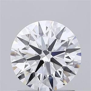 Picture of Lab Grown Diamond 1.25 Carats, Round with Ideal Cut, D Color, VVS2 Clarity and Certified by IGI