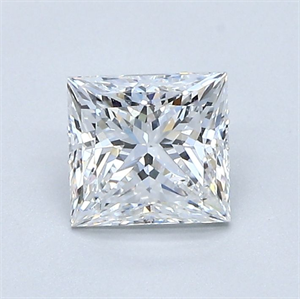 Foto Diamante Natural 0.90 quilates, Princesa , Color E, claridad VS2 y certificado GIA de